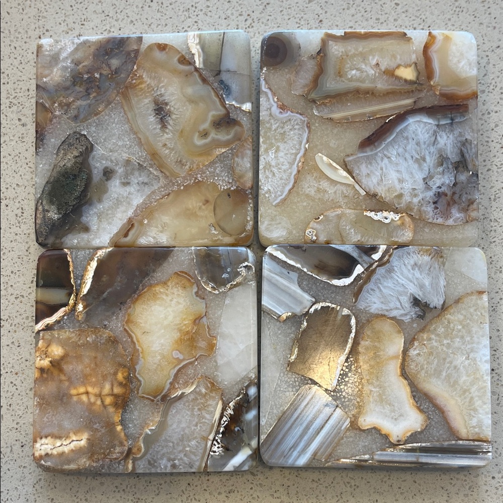 Anthropologie Coasters - set of 4